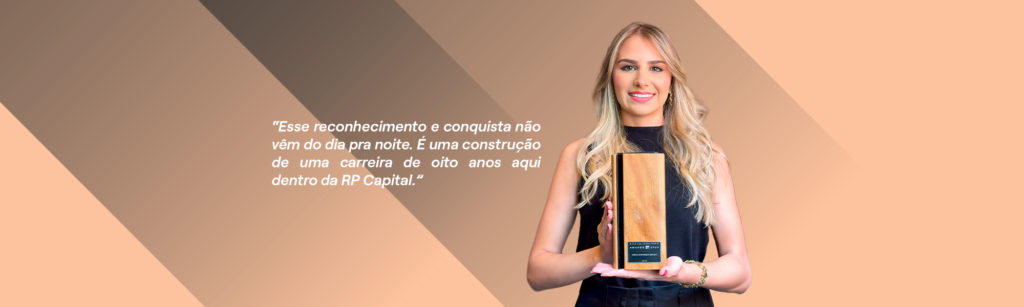 Bruna Rinaldi, assessora private e sócia da RP Capital, figura no Top 5 dos melhores assessores de investimentos da XP no Brasil