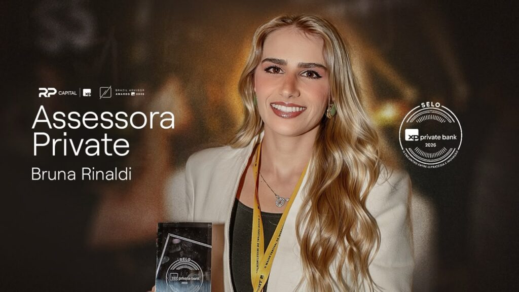 Bruna Rinaldi conquista o Selo XP Private e passa a integrar grupo seleto do mercado financeiro